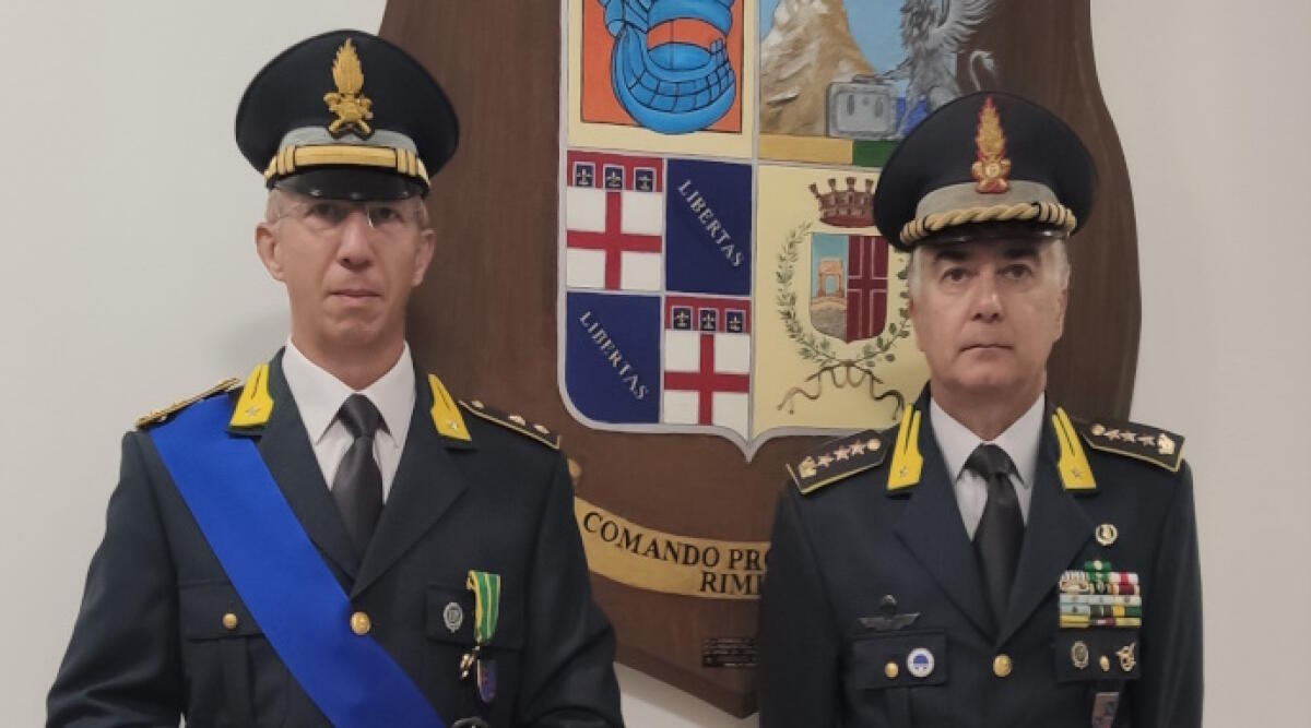 Il Tenente Gianni Girardi saluta la Provincia di Rimini - Il saluto al Tenente Gianni Girardi