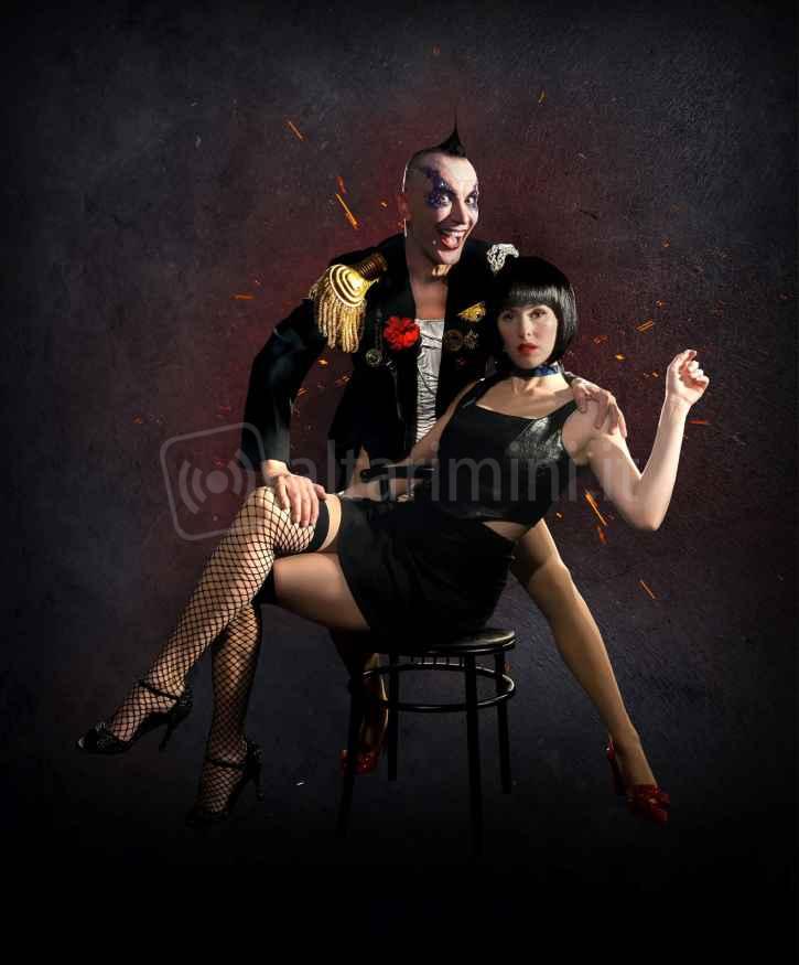 Arturo Brachetti con Diana del Bufalo