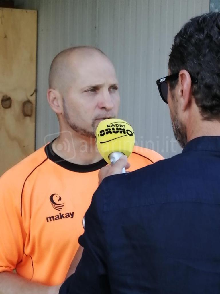 Giorgi, allenatore del Novafeltria Calcio, al microfono di Riccardo Valentini