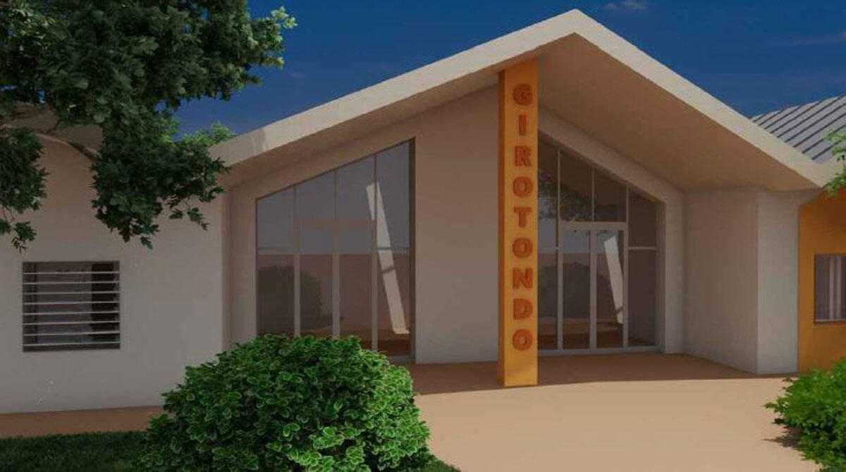 Rimini, a novembre partono i lavori dei tre nuovi asili nido finanziati dal Pnrr - L'ingresso del nido Girotondo (rendering)