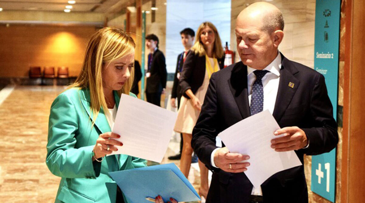 Meloni ricuce con Scholz, strappo di Polonia e Ungheria - Foto Ansa