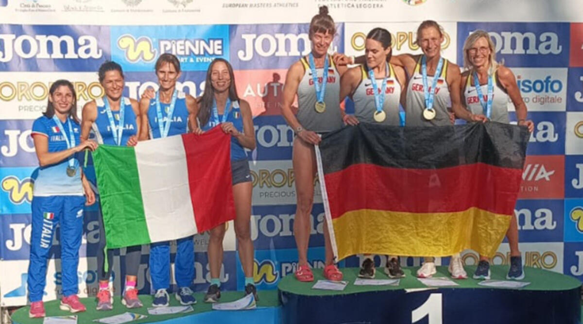 Elena Borghesi Brilla al Campionato Europeo Master di Atletica - La medaglia d'argento nella staffetta 4x400 metri