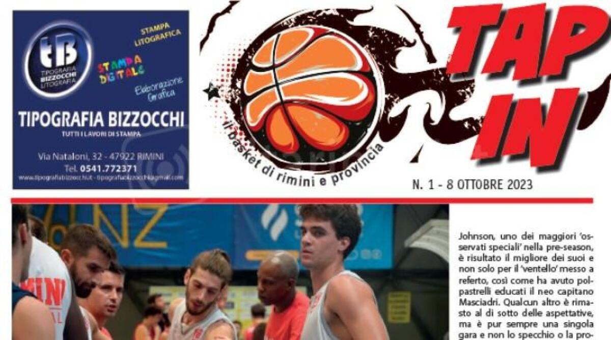 Basket, torna il periodico Tap In: taglia il traguardo delle 39 stagioni. Tutto sul mondo della palla a spicchi -