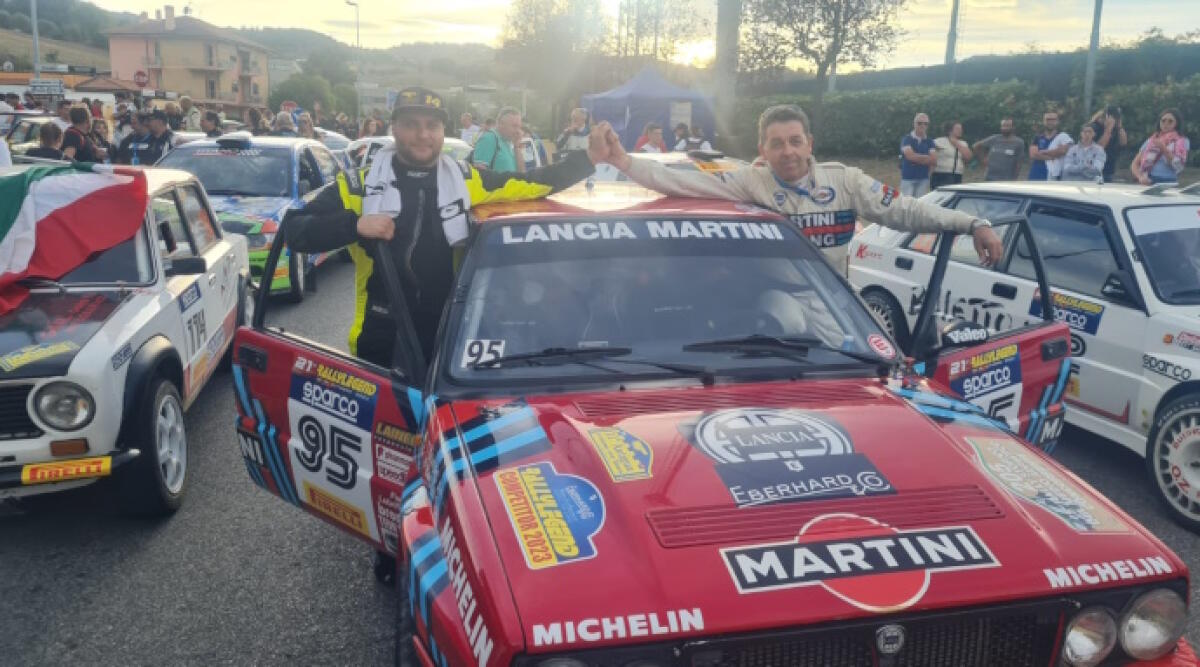 RallyLegend, il sindaco di Montecopiolo Pietro Rossi affronta la sfida per la sesta volta - Rossi e Camporesi sulla loro Lancia