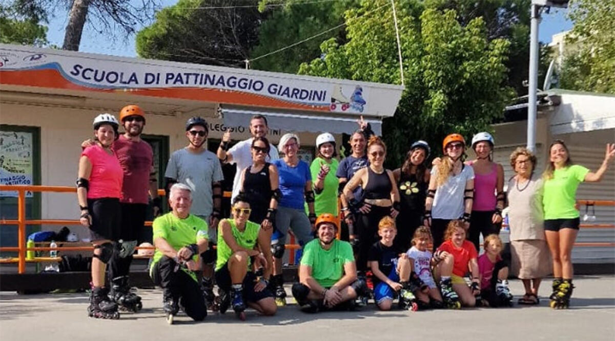 Riccione ospita gli atleti di Roller Freestyle in vista del Campionato del Mondo - Lo staff dell società Pattinaggio Riccione