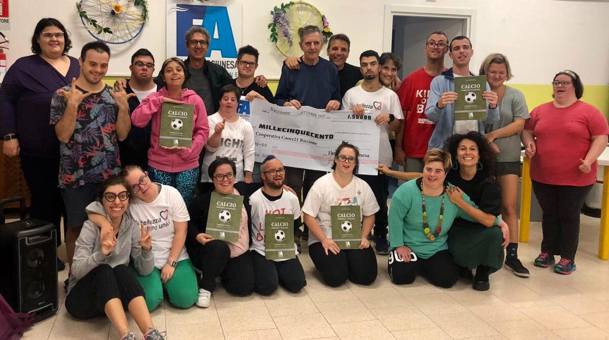Donazione Cuore 21: 1500 euro da Rudy Bacchini e Famija Arciunesa - La consegna della donazione