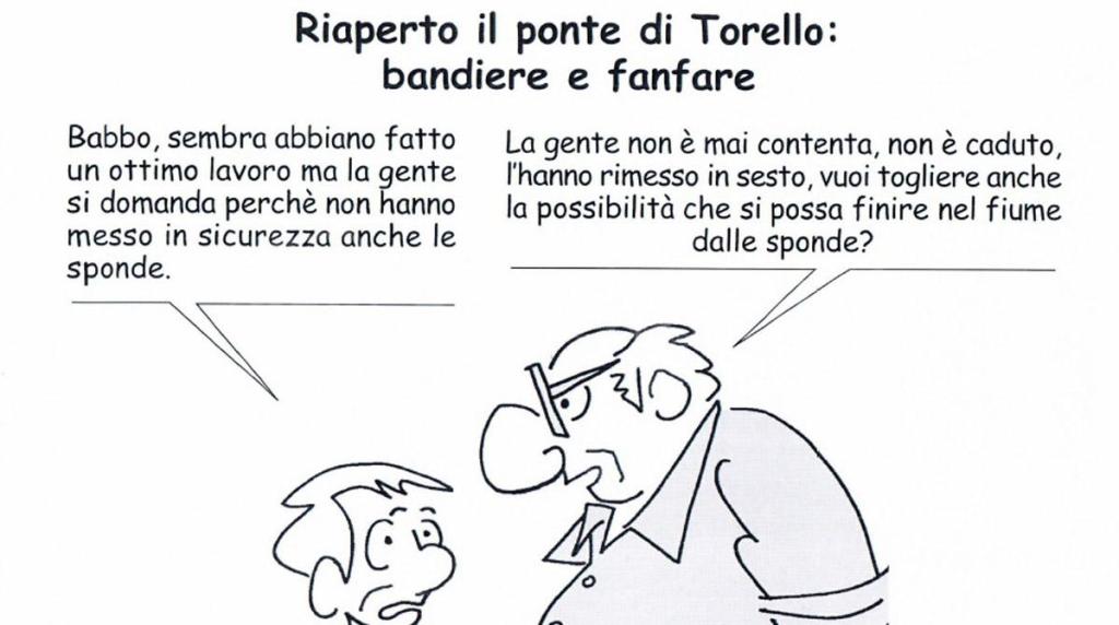 La vignetta che fu pubblicata dal comitato Unavalmarecchia, poi divenuto associazione Terre dei Malatesta e del Montefeltro