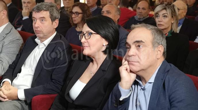 Emma Petitti con il ministro Andrea Orlando al Fulgor di Rimini