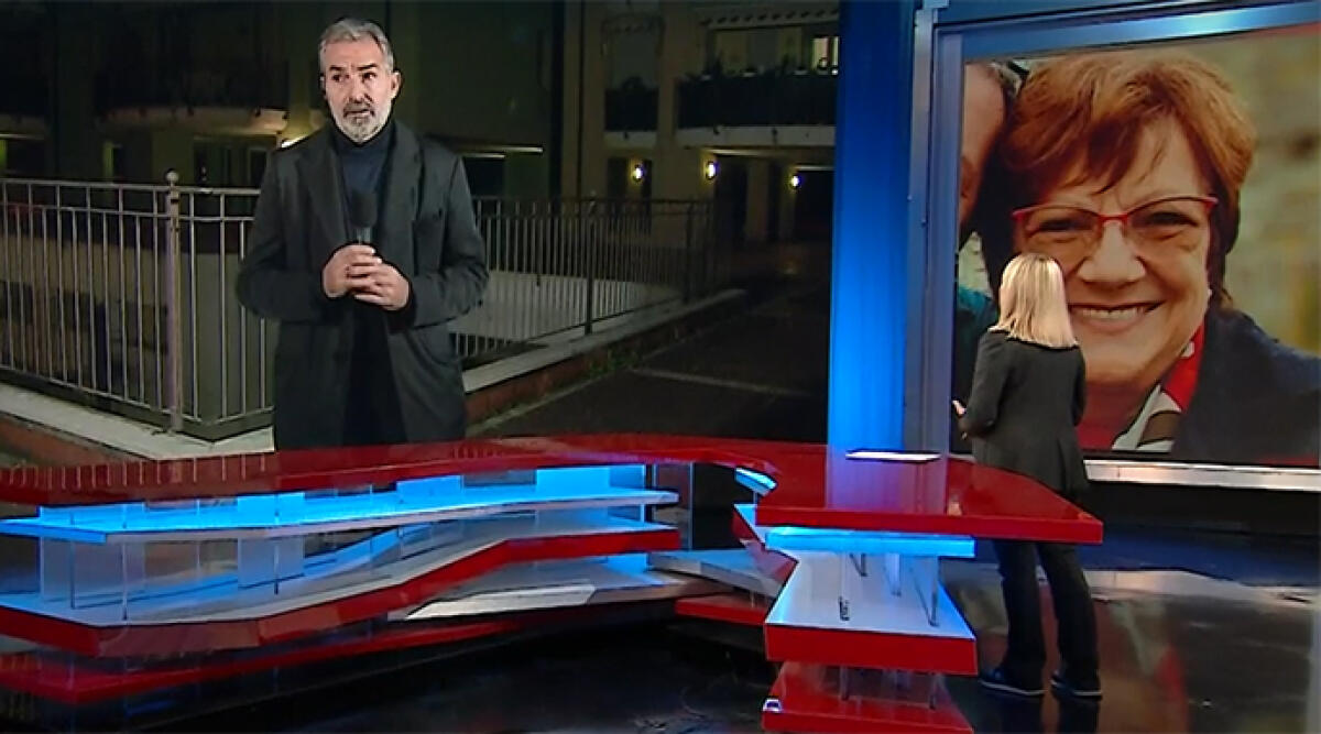 'Chi l’ha visto?’ rivela nuove prove video nell’omicidio Pierina - Un fermoimmagine della trasmissione Rai 'Chi l'ha Visto'