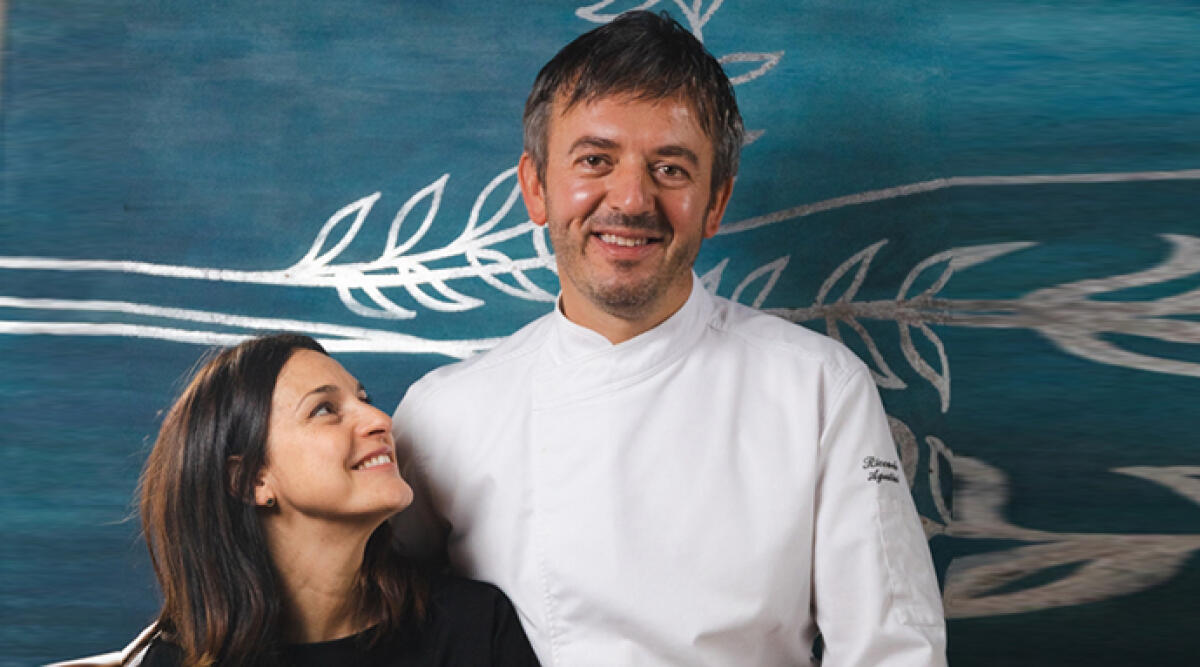 Il Piastrino di Pennabilli brilla tra le Stelle Michelin della Romagna - Riccardo Agostini e la moglie Claudia Bucci