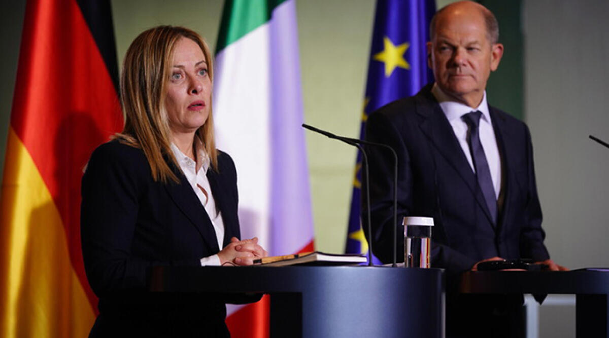 Scholz promuove il patto Italia Albania sui migranti - Foto Ansa