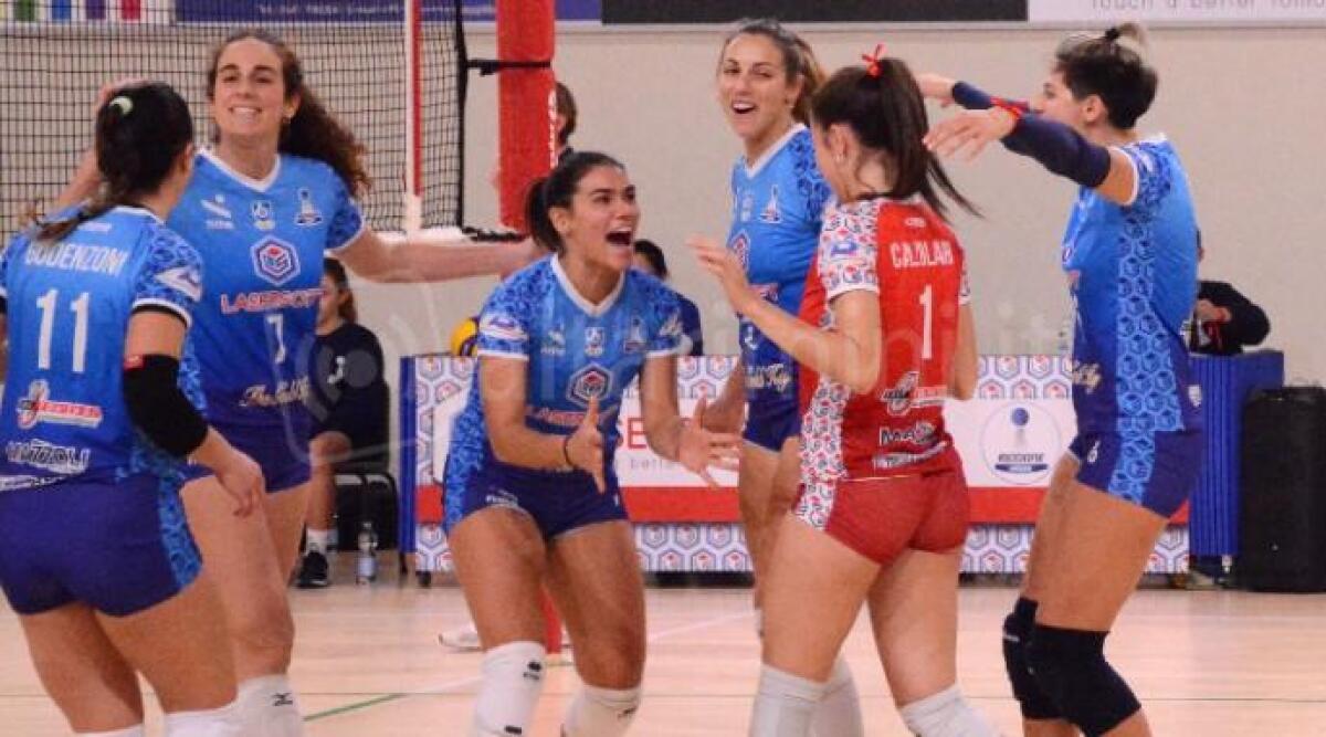 Volley B2 femminile, per la Lasersoft Riccione vittoria da tre punti contro il Cervia - 
