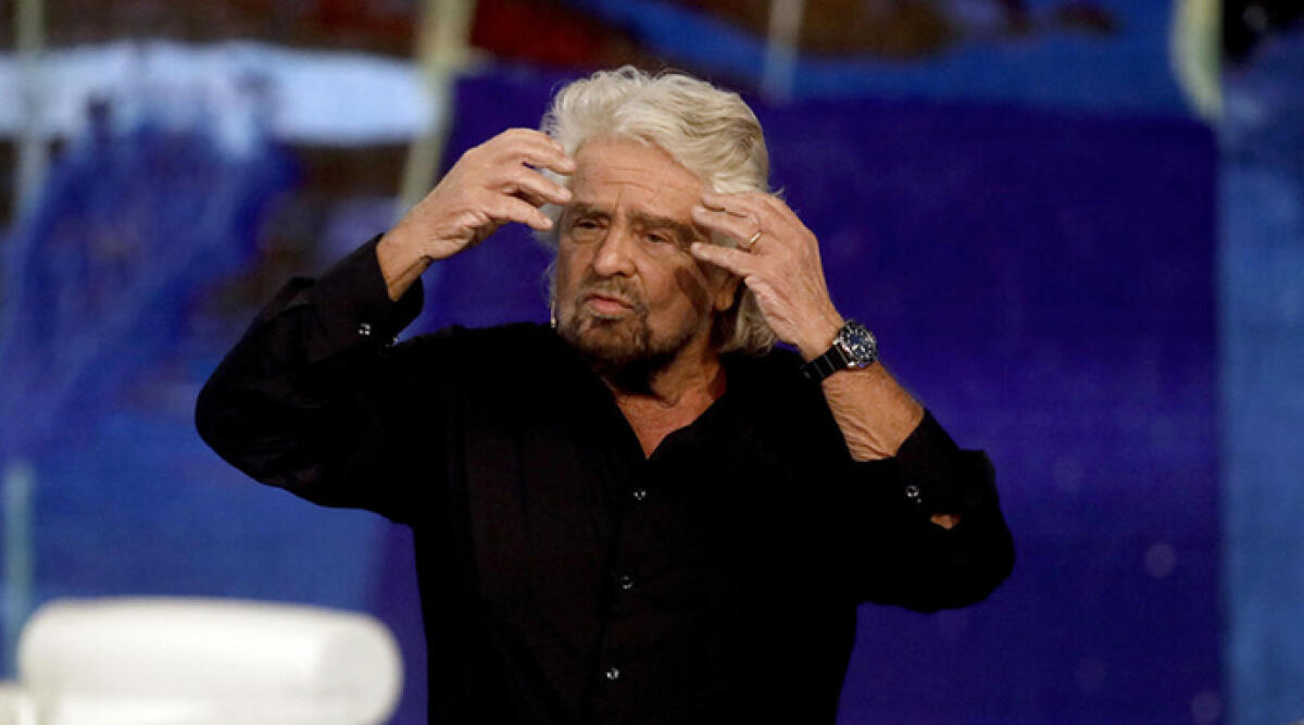 Show di Grillo in tv: 'Ho fallito'. E attacca Giulia Bongiorno - Foto Ansa