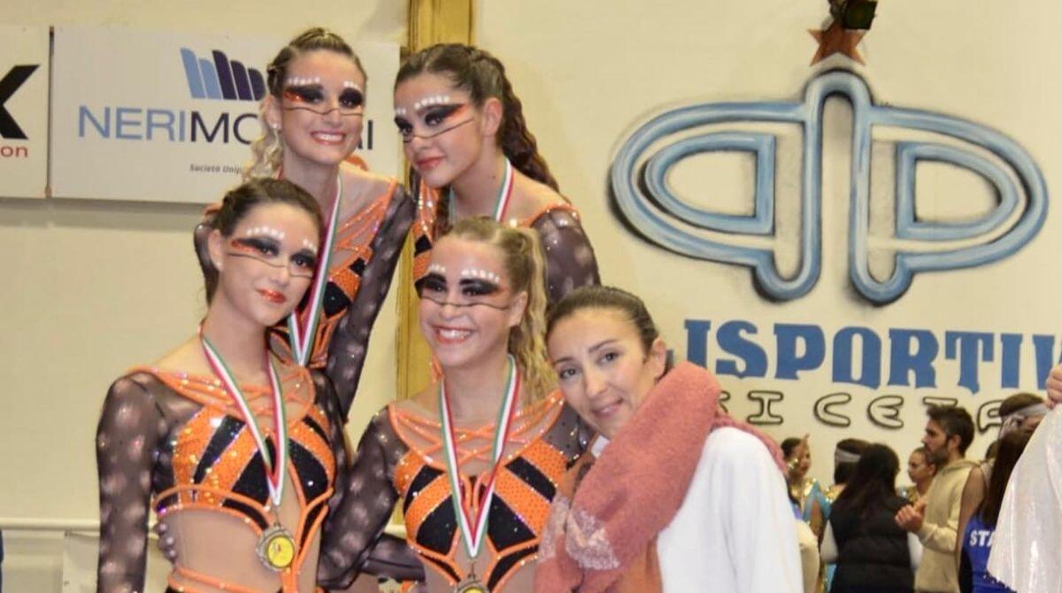 Pattinaggio artistico Riccione: il Quartetto Green Pearl è campione regionale Uisp - 