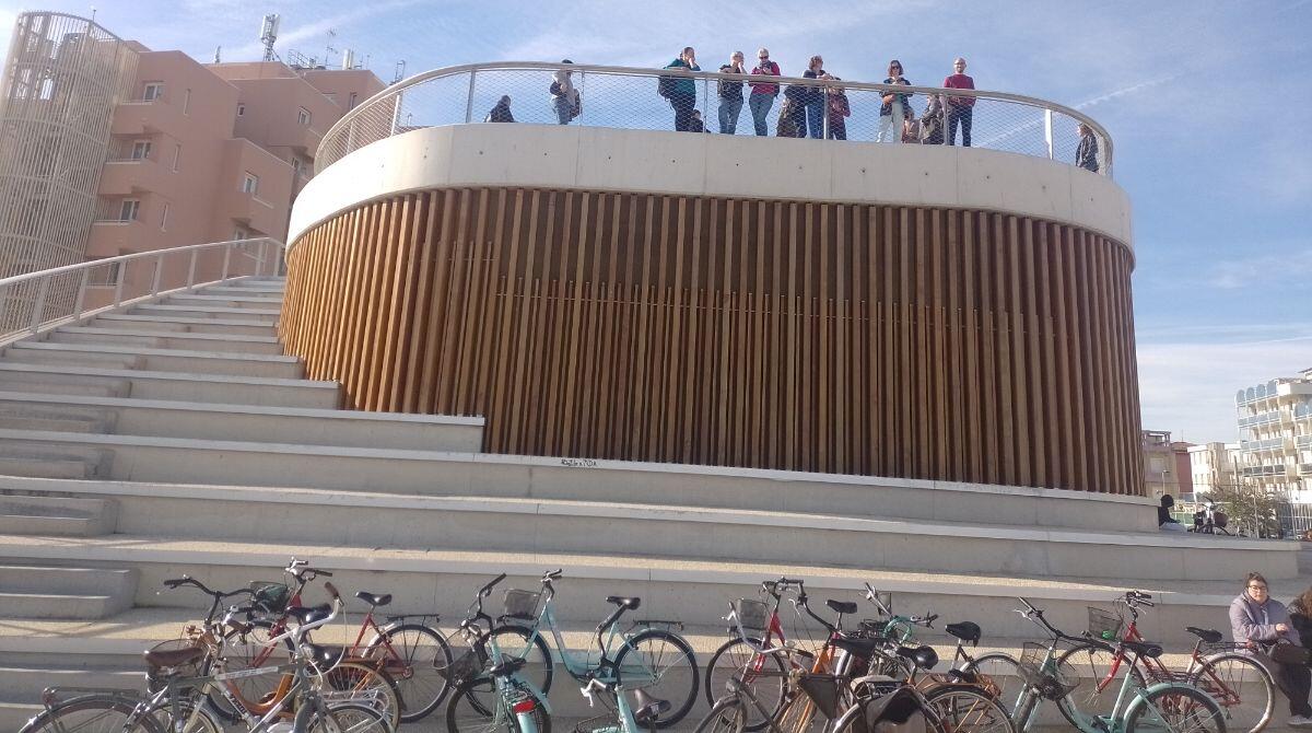 Rigenerazione urbana e mobilità sostenibile: esperti a Rimini in visita al Parco del Mare - La visita al Parco del Mare