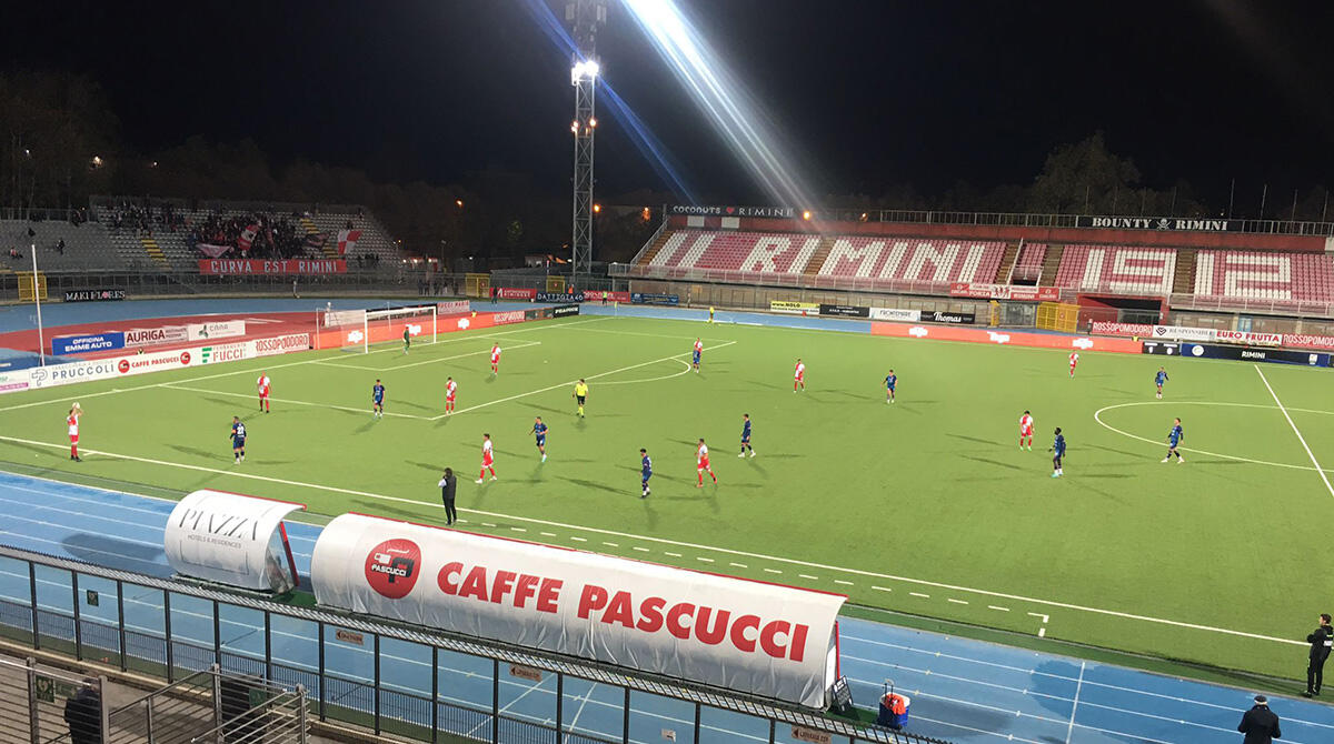Calcio C, Coppa Italia: il Rimini stende il Perugia (1-0) e si regala il Cesena. Decide Capanni - Coppa Italia serie C Rimini - Perugia