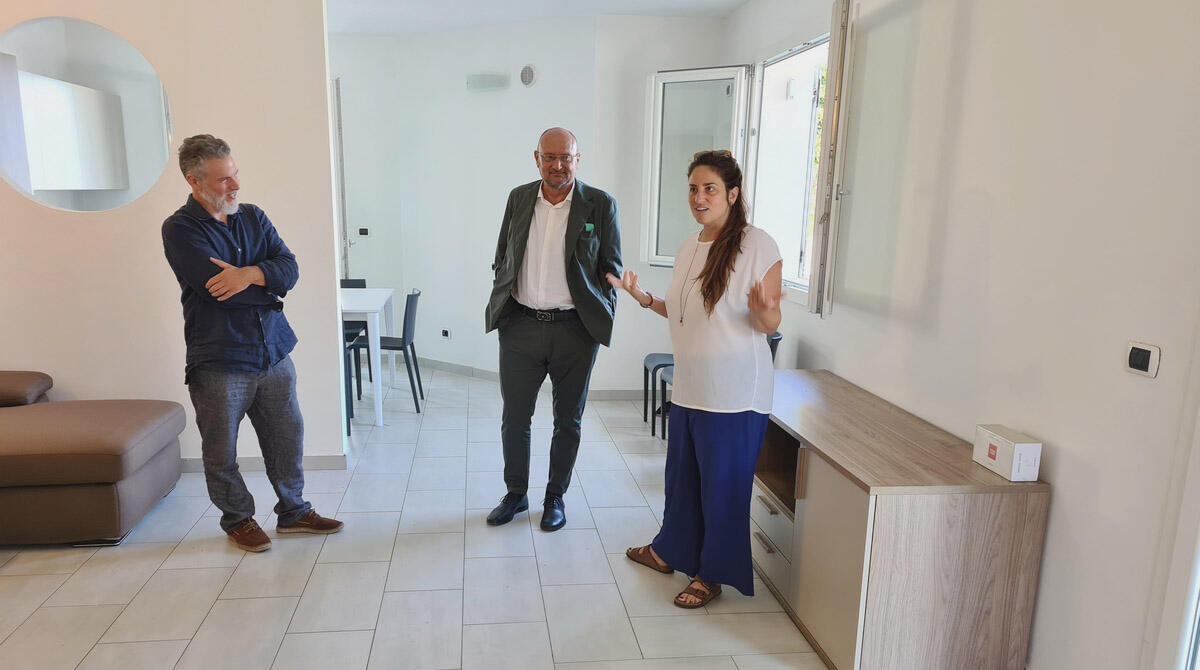 Santarcangelo, immobile confiscato alla mafia ospiterà giovani "fragili" e i loro educatori - Il sopralluogo dello scorso agosto della sindaca Parma