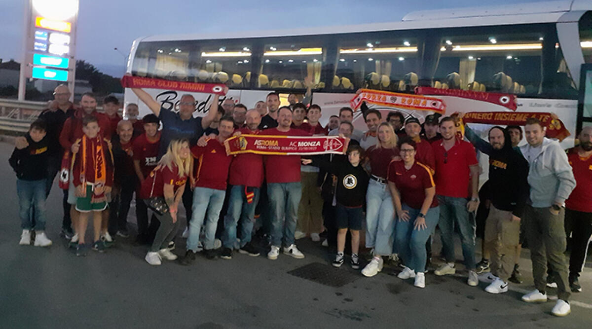 Cena benefica del Roma Club Rimini - Alcuni tifosi del Roma Club Rimini
