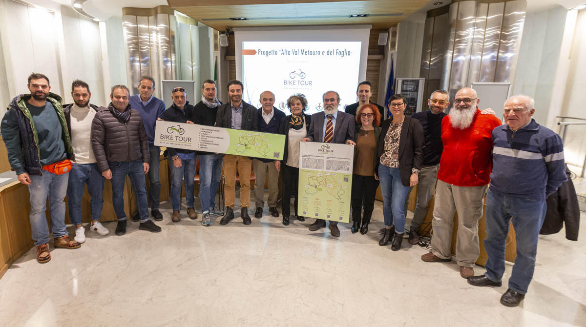 Il vicino Montefeltro punta sul cicloturismo: dieci Comuni insieme per grande ciclovia da 270 km - Presentazione della nuova ciclovia