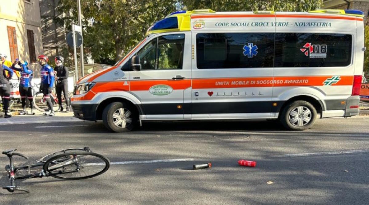 Novafeltria, auto si immette sulla Marecchiese e investe un ciclista - Il luogo del sinistro