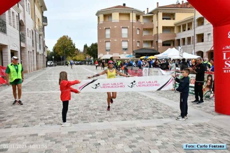 Lally Innocenti al traguardo