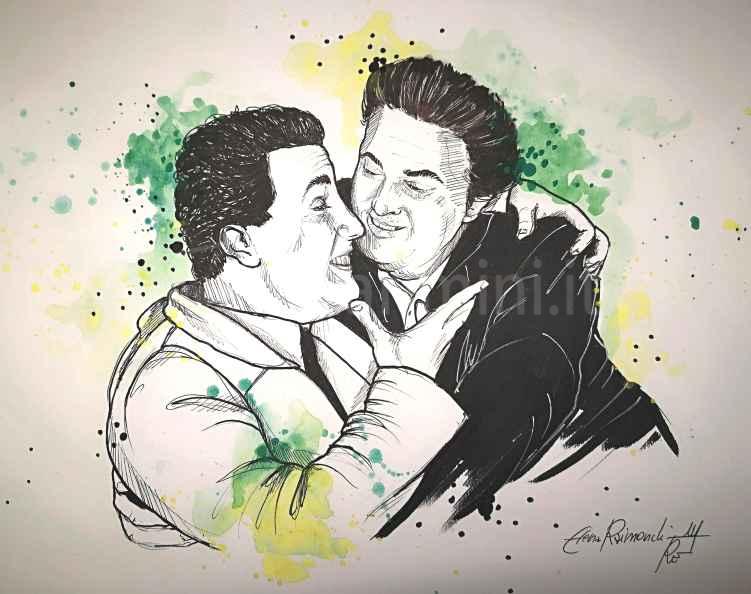 Sordi e Fellini immortalati da Elena Raimondi