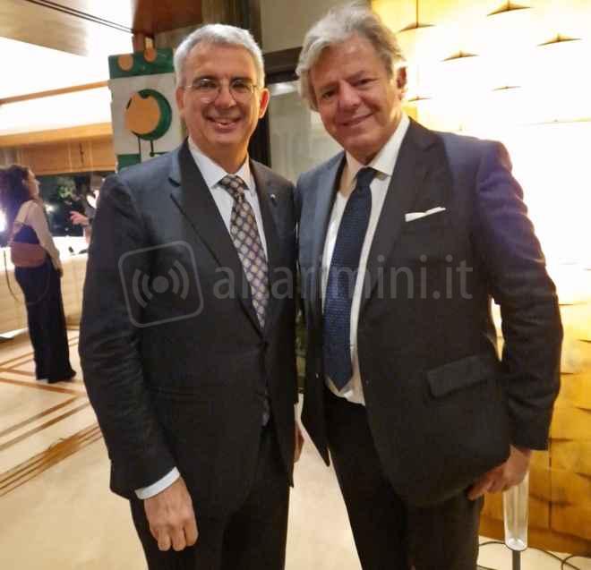 L’ambasciatore italiano Benedetti con Gianni Indino