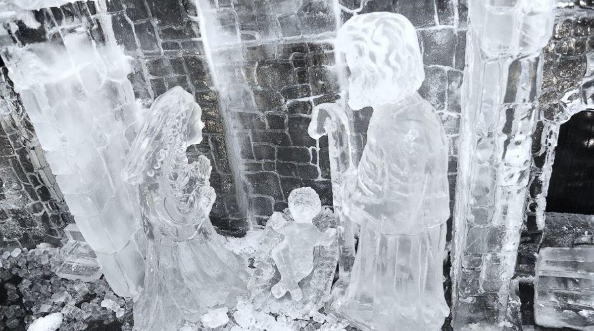 Presepi, piste di ghiaccio, mercatini ed eventi: tutti gli appuntamenti per le Feste - Presepe di ghiaccio di Bellaria Igea Marina