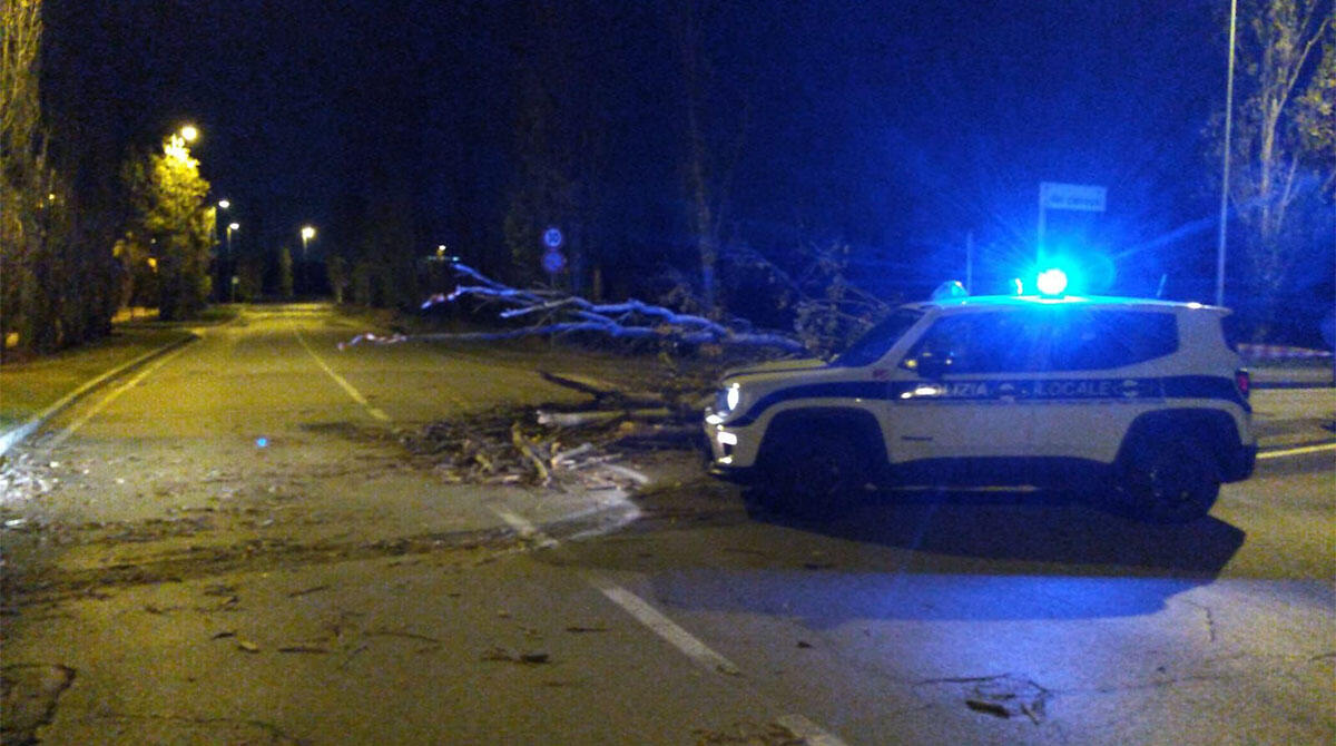 Anziano collegato al respiratore rimane senza corrente per il maltempo: scatta il salvataggio - Uno degli interventi della Polizia Locale