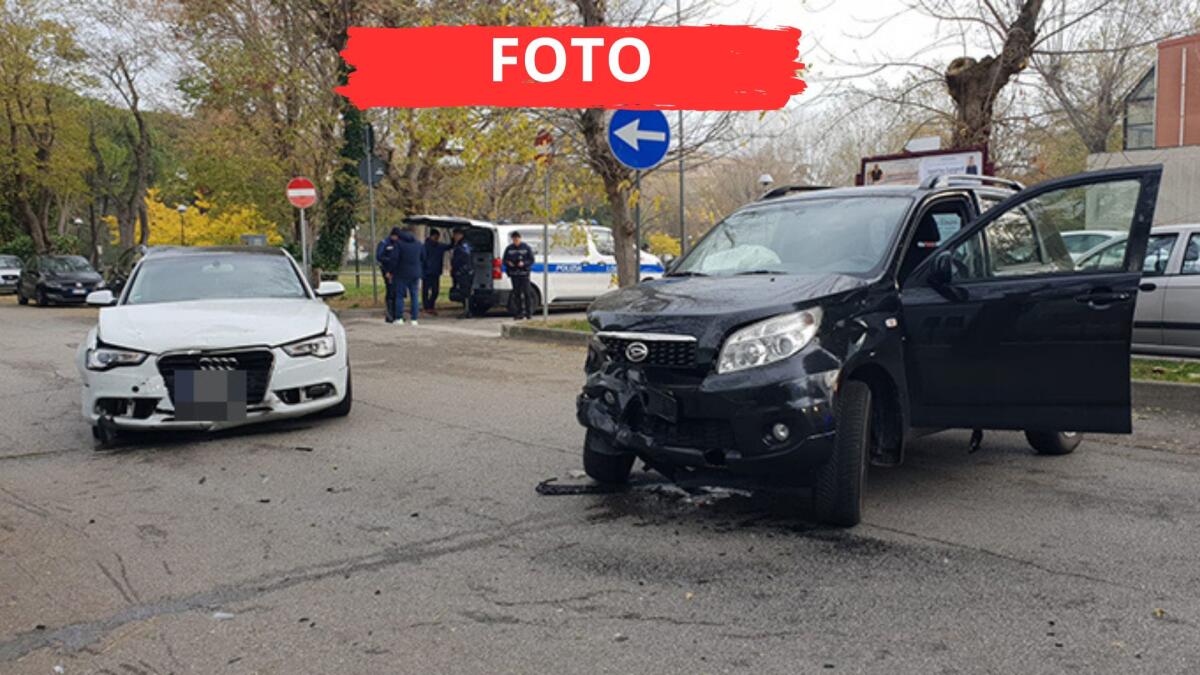 Incidente stradale a Rimini: due famiglie coinvolte, possibile mancata precedenza - Il luogo dell'incidente