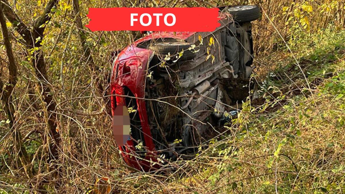 Auto piomba su cantiere stradale a Talamello, operaio travolto - L'auto finita nel burrone