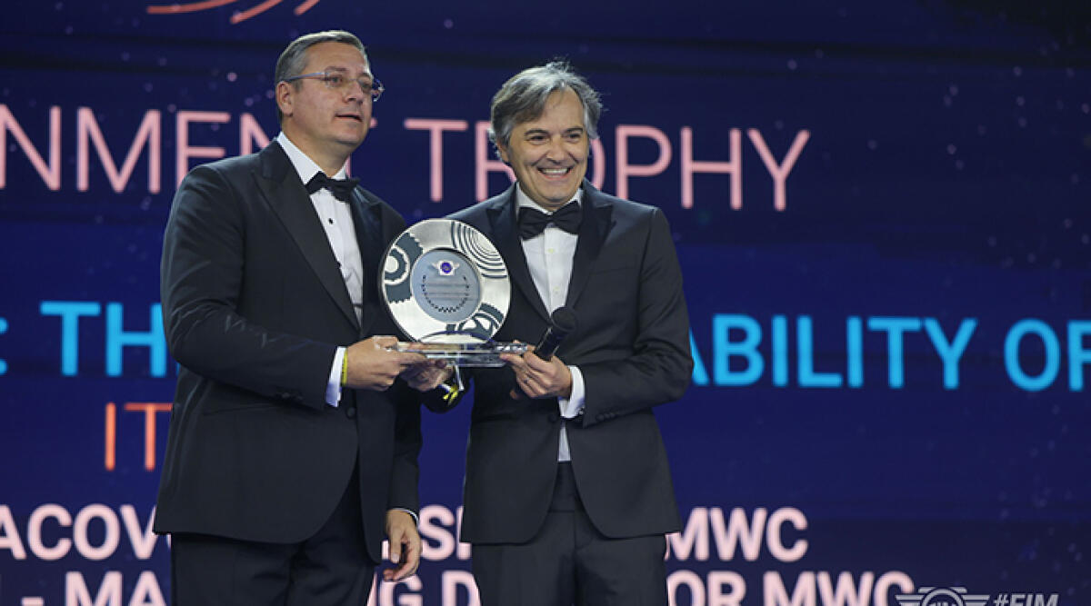 Il Misano World Circuit premiato a Liverpool: è la pista più "verde" al mondo - La premiazione