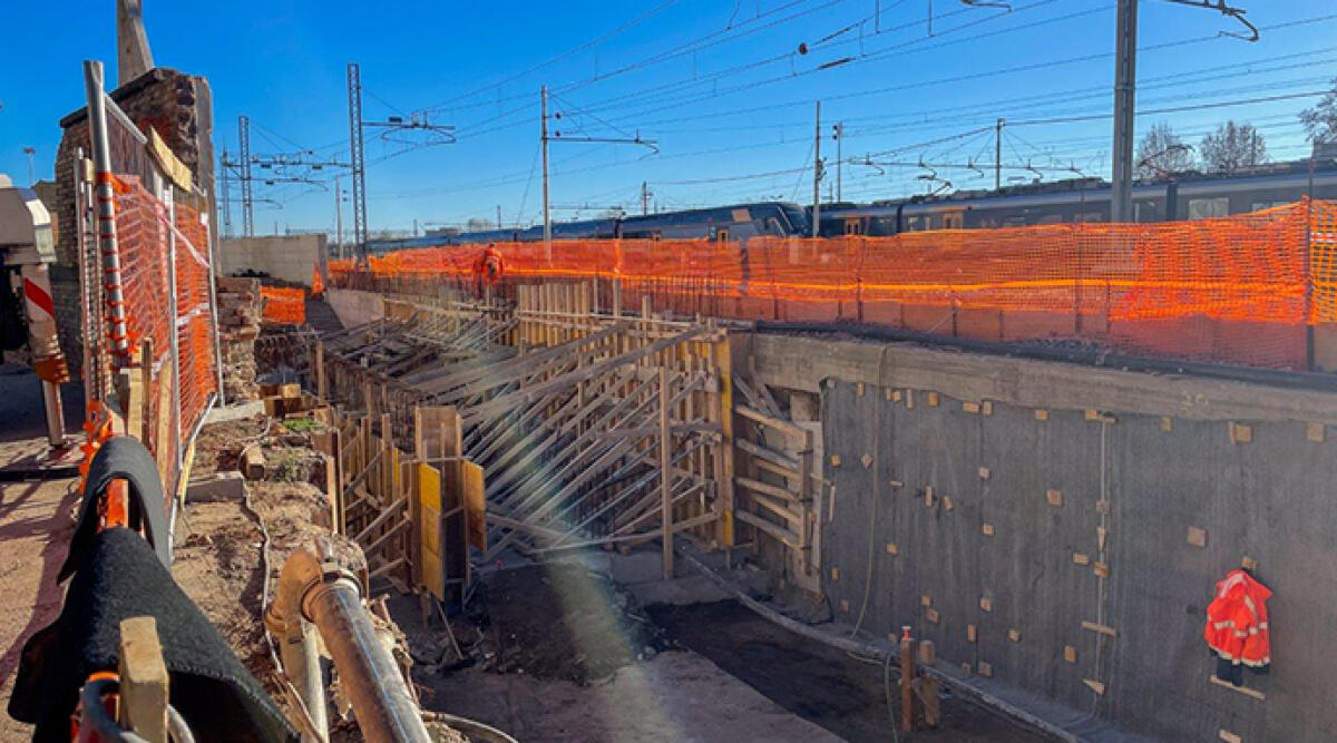 Al via a metà gennaio l’intervento del sottopasso di viale Principe Amedeo - Cantiere prolungamento sottopasso centrale_lato mare