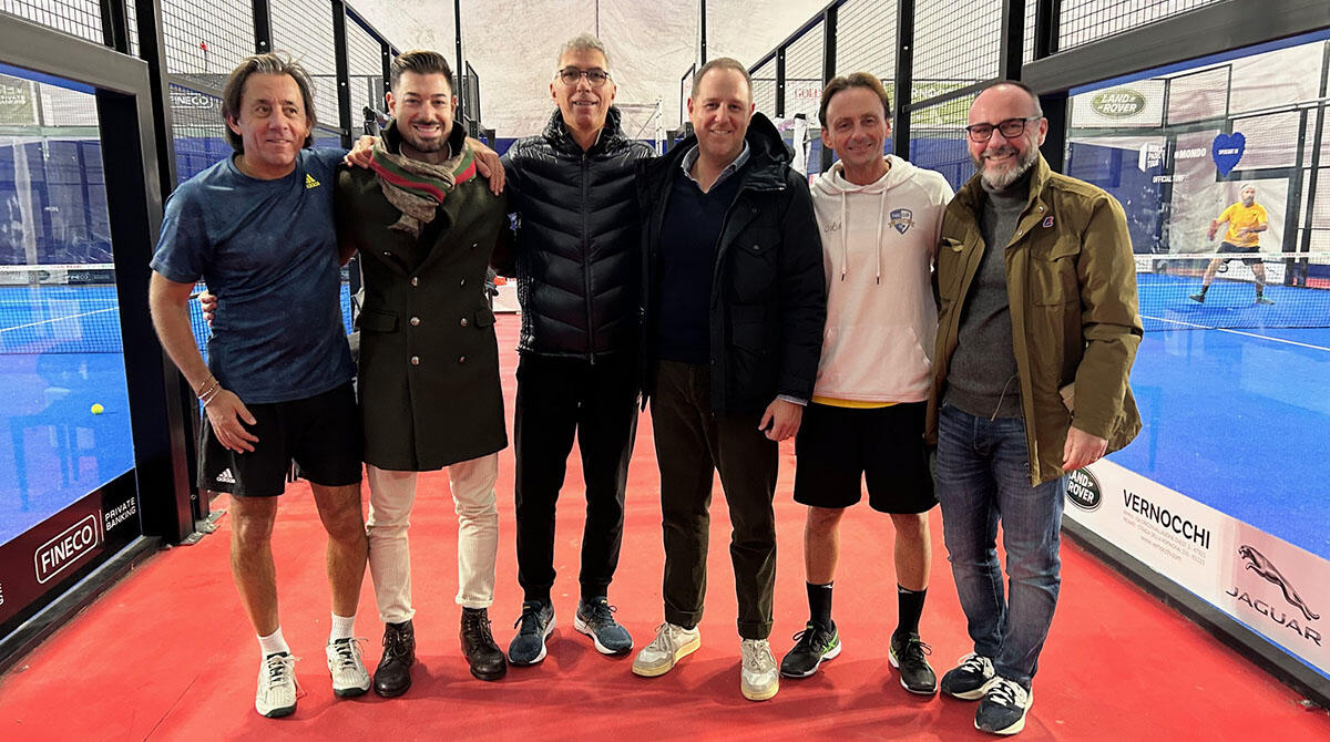 Padel, Riccione sogna la Serie A: 16 imprenditori fondano il primo consorzio di questo sport - Alcuni imprenditori del neo nato Consorzio23, Padel Club Riccione