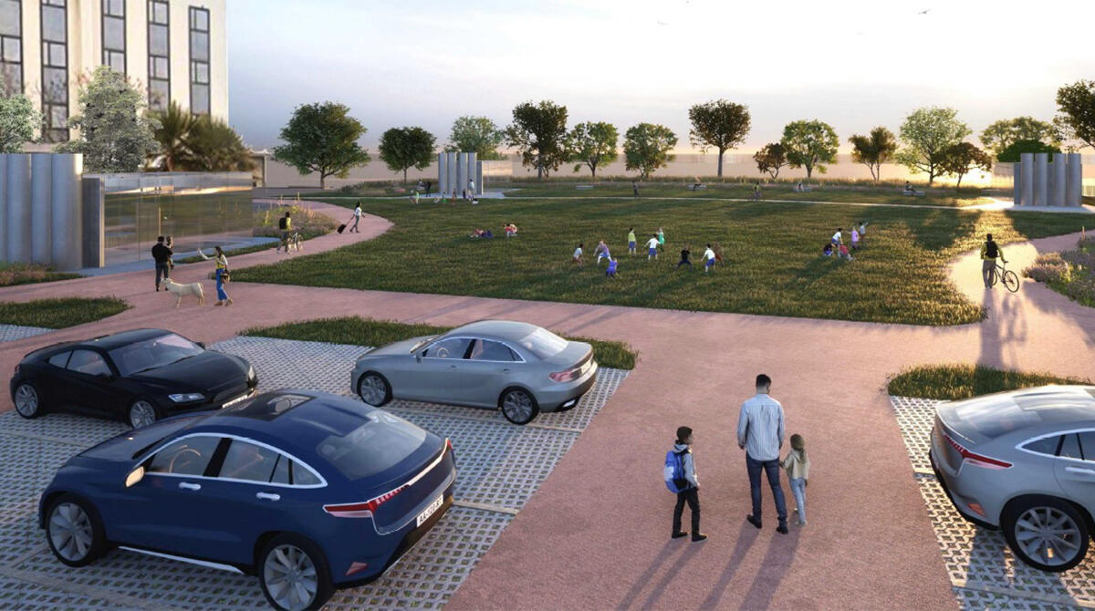 Sentenza del Tar fa slittare i lavori del nuovo parcheggio in viale Marvelli - Rendering parcheggio Piazza Marvelli