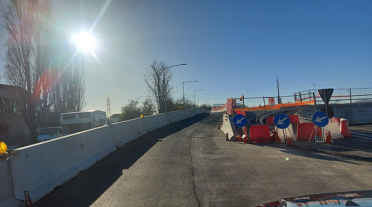 Riccione-Coriano, riaperto il cavalcavia della Colombarina - Cavalcavia della Colombarina (foto di Simone Imola, Fb)