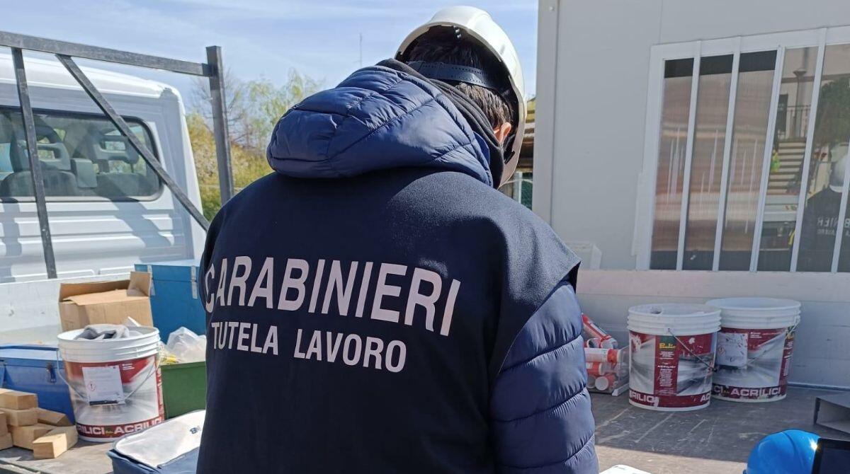 Controllo anti-infortuni dei Carabinieri: 7 imprese sospese e 120mila euro di multe -