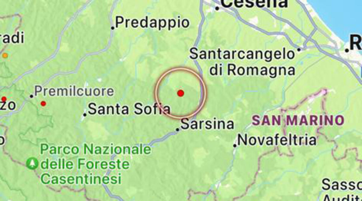 Scossa di terremoto a Mercato Saraceno - Piccola scossa a Mercato Saraceno