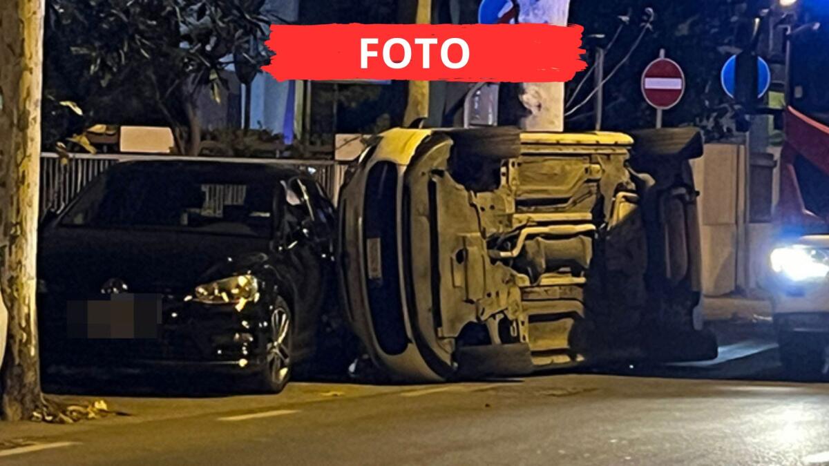 Rimini: incidente con auto cappottata, ragazza in ospedale - Il luogo dell'incidente