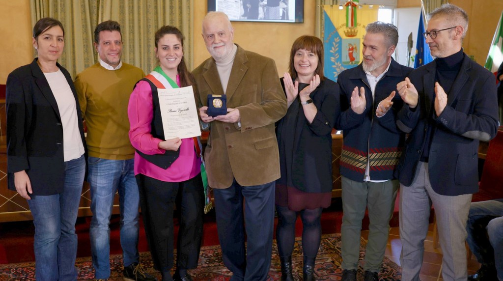 La premiazione di Remo Vigorelli
