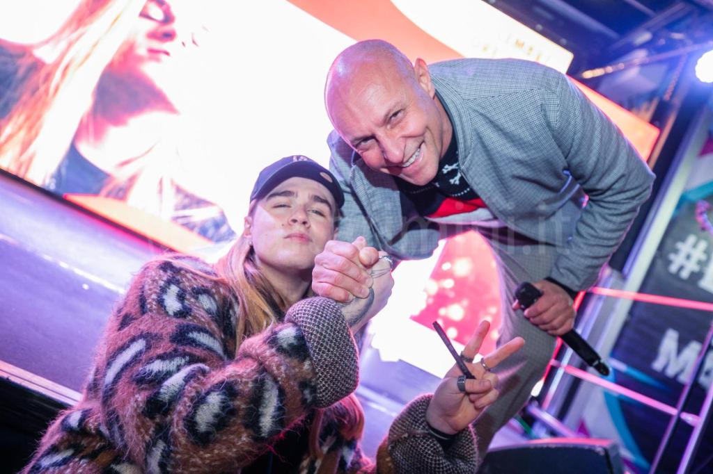 Andrea Prada con Aaron