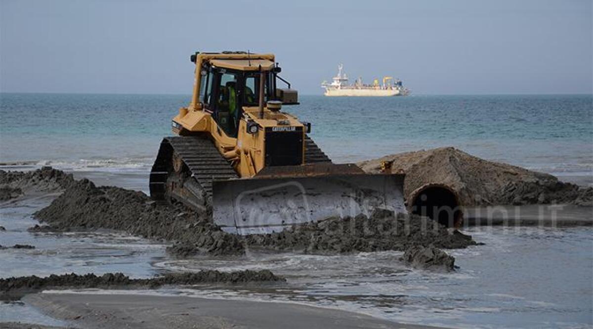 Terminato intervento di ripascimento nelle spiagge di San Mauro Mare e Savignano Mare - 