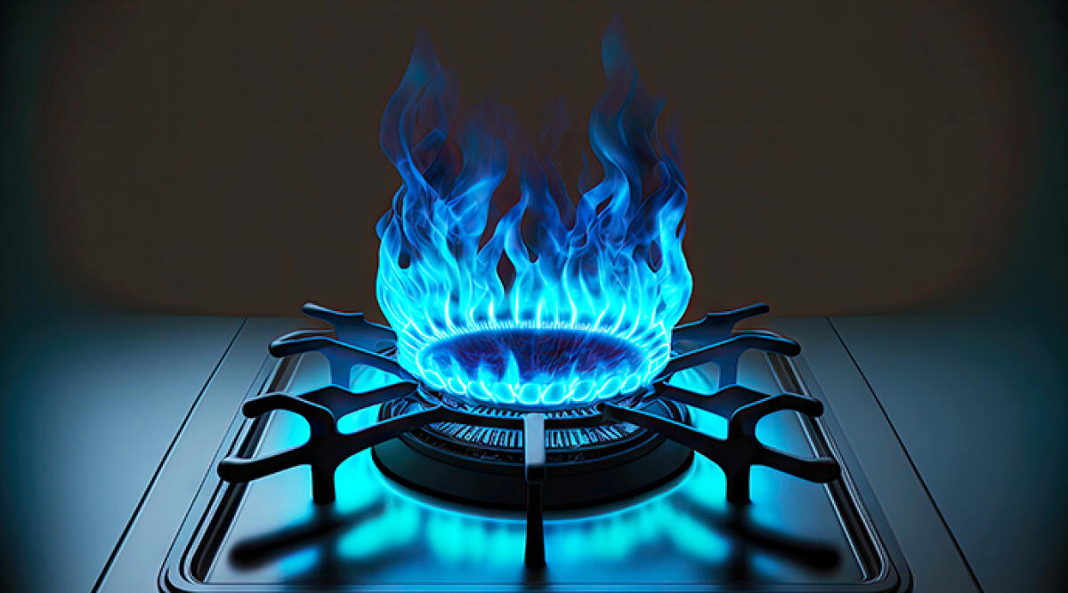 Aumento dell'Iva sul gas nel 2024. Federconsumatori Rimini: "Impatto pesante sulle famiglie" - Fornello da cucina