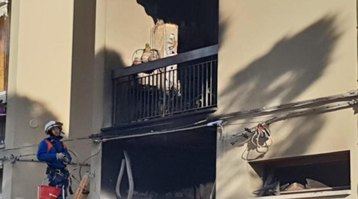 Rimini: incendio nella notte in un condominio vicino allo stadio, nove persone evacuate - Uno delle unità abitative interessate dalle fiamme