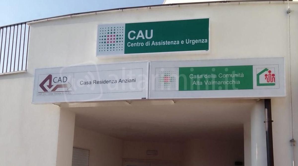 Aperto il nuovo Cau a Novafeltria negli ambulatori della Casa della Comunità - Ingresso del Cau di Novafeltria
