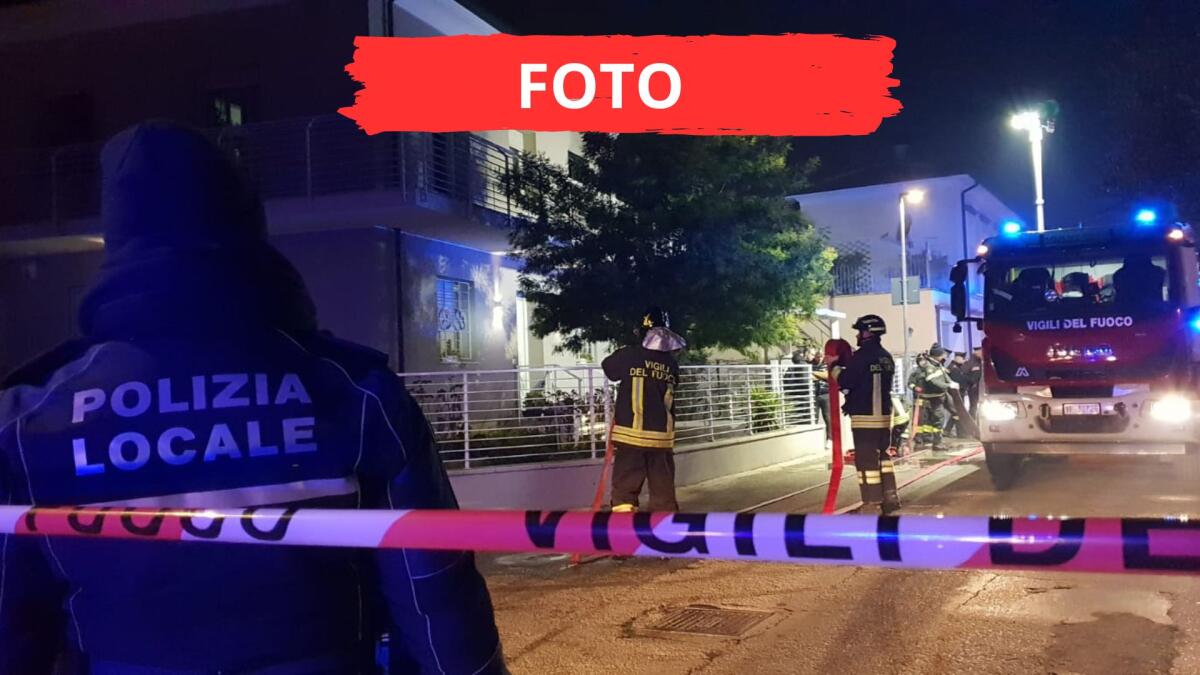 Incendio in una villetta a due piani a Riccione: una coppia trasportata in ospedale - La villetta