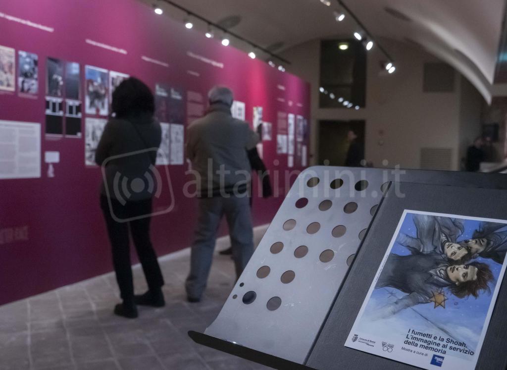 Rimini; 27/01/2023: Comune RN Uff Stampa, inaugurazione mostra I Fumetti e la Shoa a Castel Sismondo©Riccardo Gallini /GRPhoto