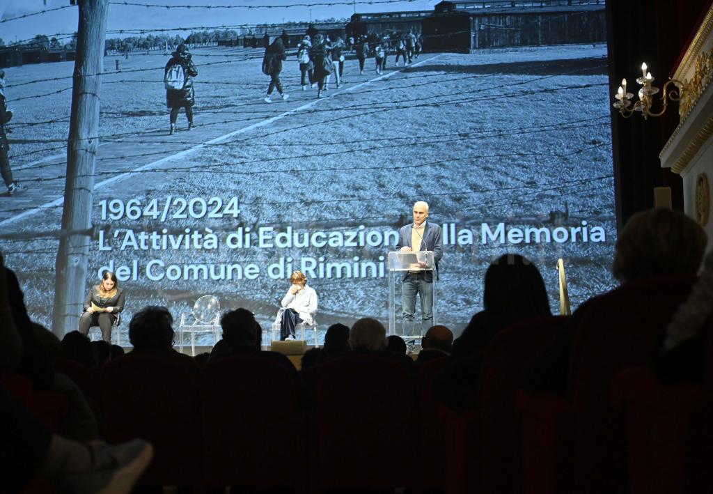 Rimini; 25/01/2024: Comune RN Uff Stampa, educazione alla Memoria al teatro Galli©Riccardo Gallini /GRPhoto