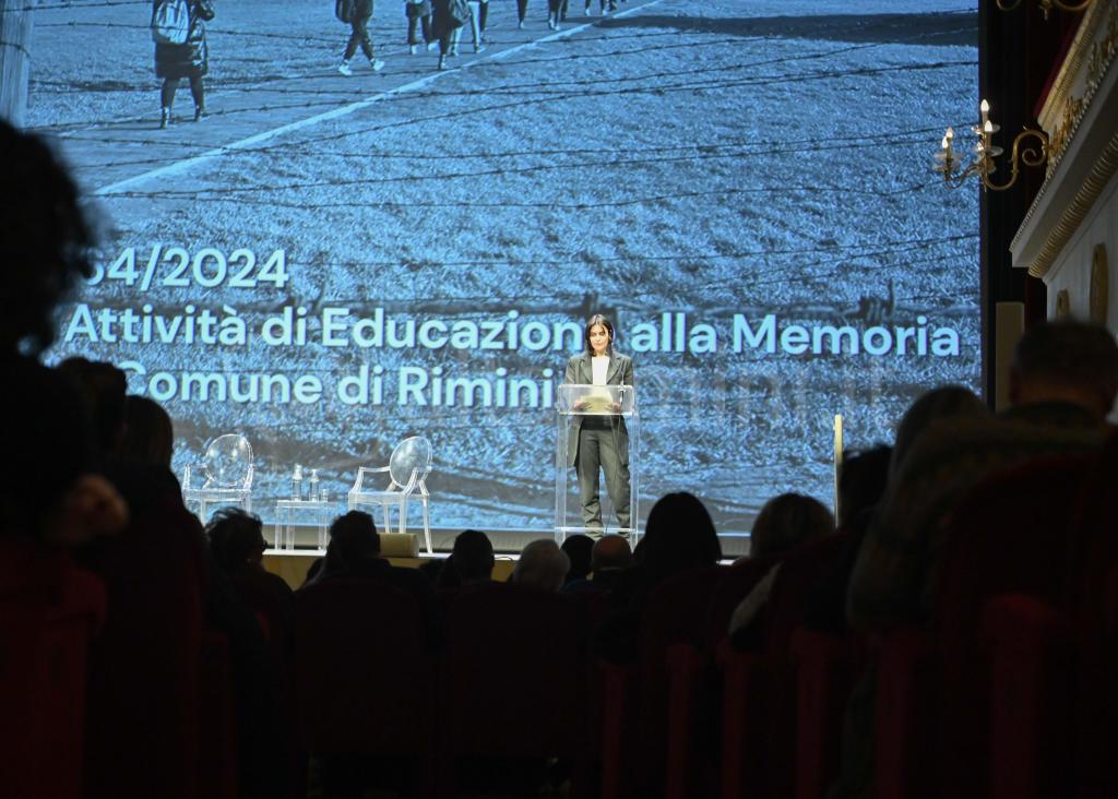 Rimini; 25/01/2024: Comune RN Uff Stampa,  Educazione alla Memoria, teatro Galli©Riccardo Gallini /GRPhoto