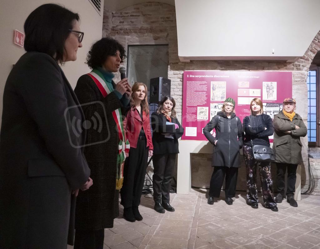Rimini; 27/01/2023: Comune RN Uff Stampa, inaugurazione mostra I Fumetti e la Shoa a Castel Sismondo©Riccardo Gallini /GRPhoto